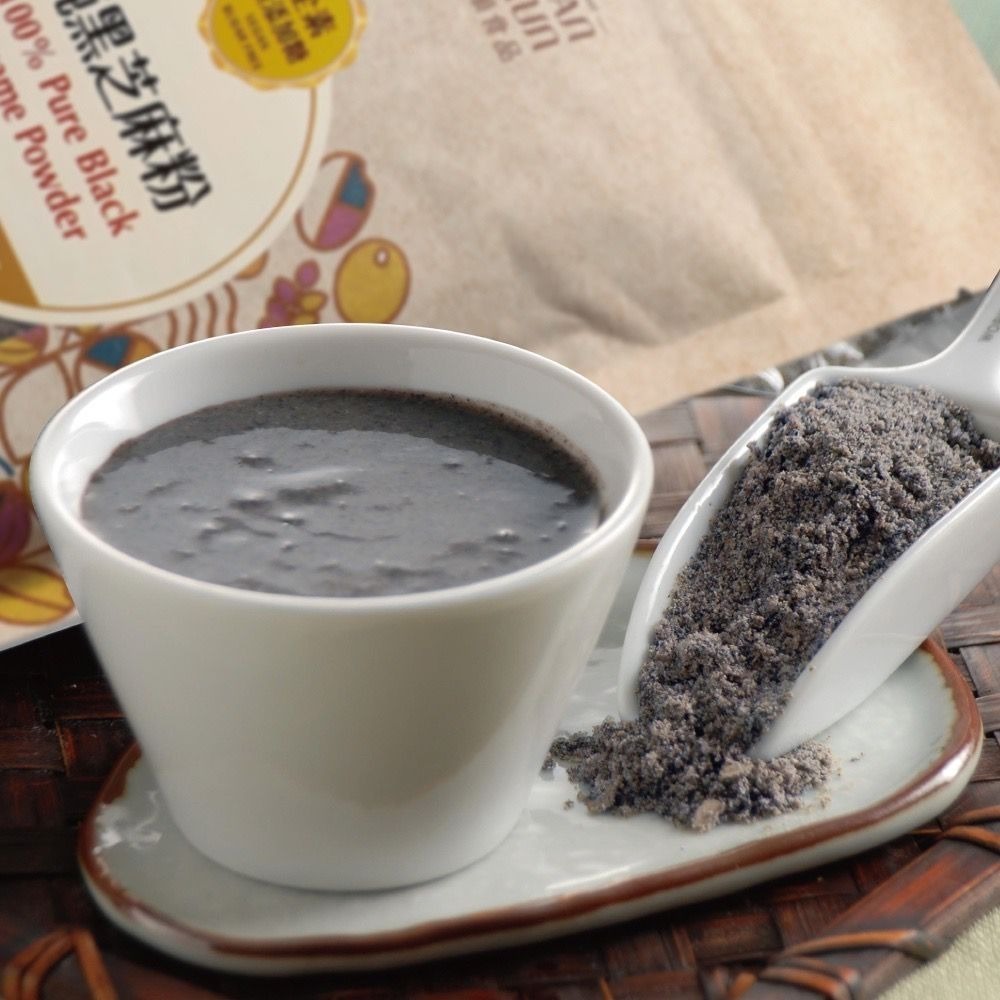 【宜購坊】 源順 純紫山藥粉 450g/黑豆五穀粉 (無糖) 500g/純黑芝麻粉 400g 台灣製-細節圖8