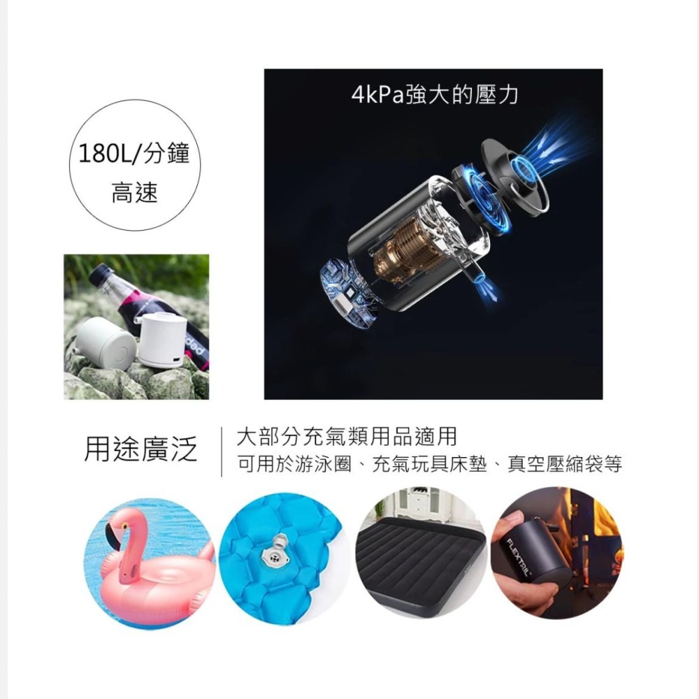 【宜購坊】FLEXTAIL TINY PUMP超輕量幫浦 打氣機 抽真空機-細節圖4