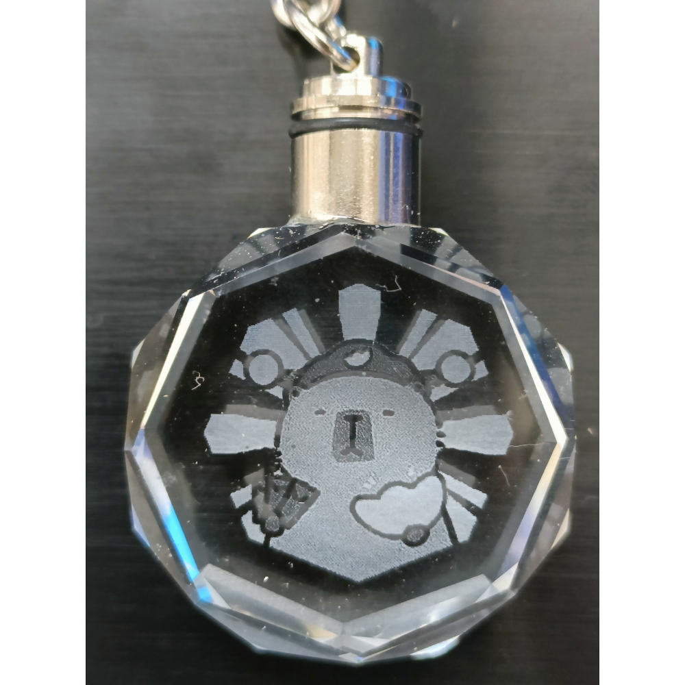 (最低20個)水晶鑰匙圈 彩色LED燈 客製化訂製 婚禮小物 情侶送禮 紀念品 畢業 公司 尾牙 贈品 禮品 宮廟小物-細節圖2