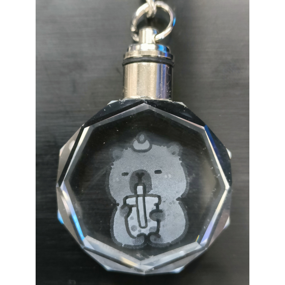 (最低20個)水晶鑰匙圈 彩色LED燈 客製化訂製 婚禮小物 情侶送禮 紀念品 畢業 公司 尾牙 贈品 禮品 宮廟小物-細節圖4