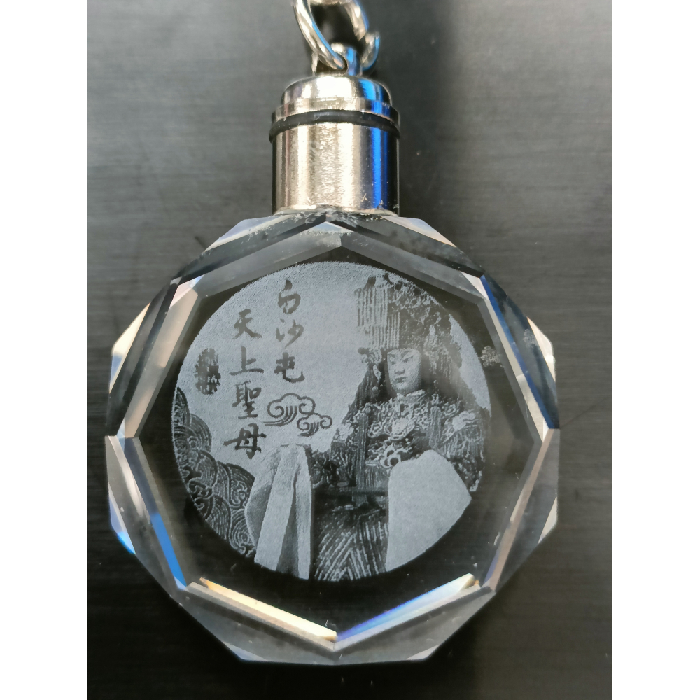 (最低20個)水晶鑰匙圈 彩色LED燈 客製化訂製 婚禮小物 情侶送禮 紀念品 畢業 公司 尾牙 贈品 禮品 宮廟小物-細節圖6