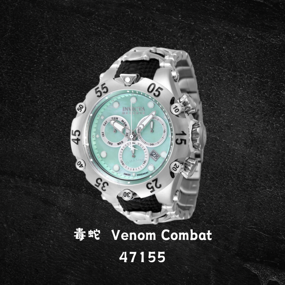 英威塔 毒蛇系列 眼鏡蛇  Venom Cobra 石英鋼帶錶-細節圖5