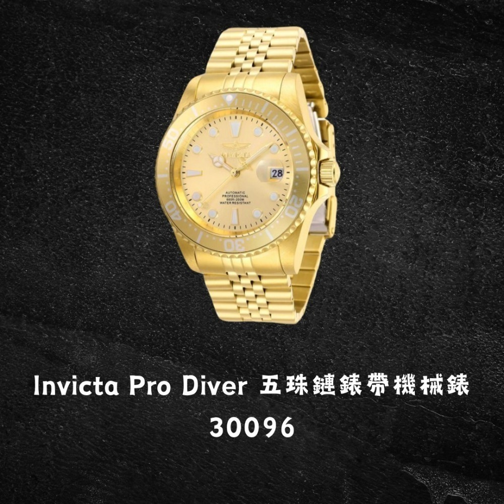 英威塔 潛水員機械錶 水鬼款 Invicta Pro Diver 專業潛水員 五珠鏈機械錶 開背簍空設計 機械水鬼-規格圖8