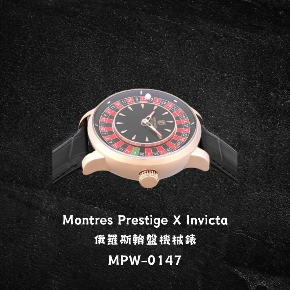 英威塔 x MP聯名 Montres Prestige X Invicta 俄羅斯輪盤 機械錶 皮帶 開背簍空-細節圖7