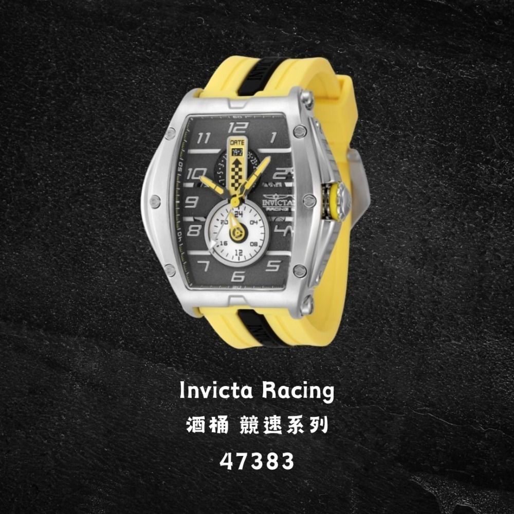 英威塔 競速系列 酒桶 矽膠石英錶 Invicta Racing-規格圖6