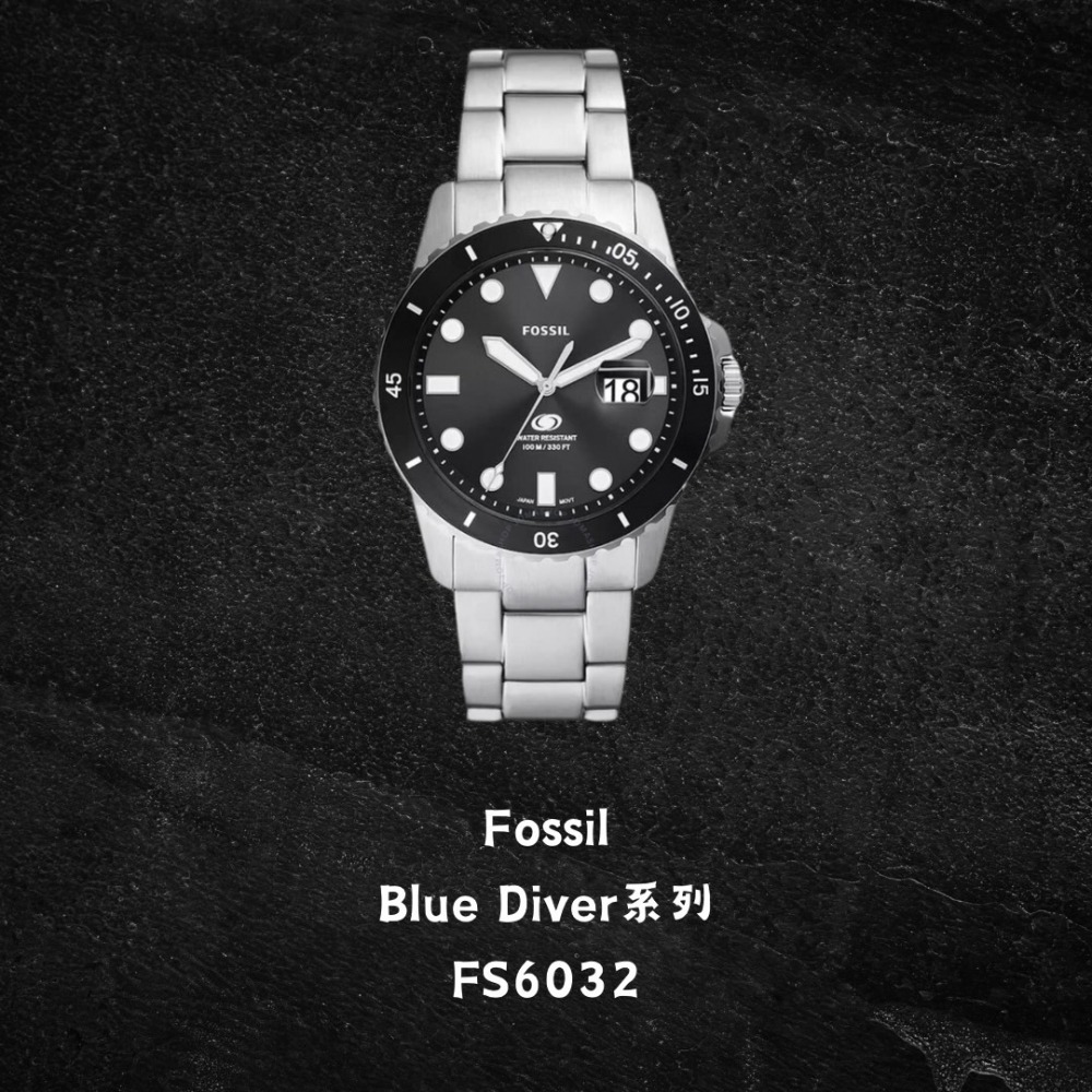 FOSSIL 水鬼 BLUE  DIVER  潛水錶 石英錶-細節圖4
