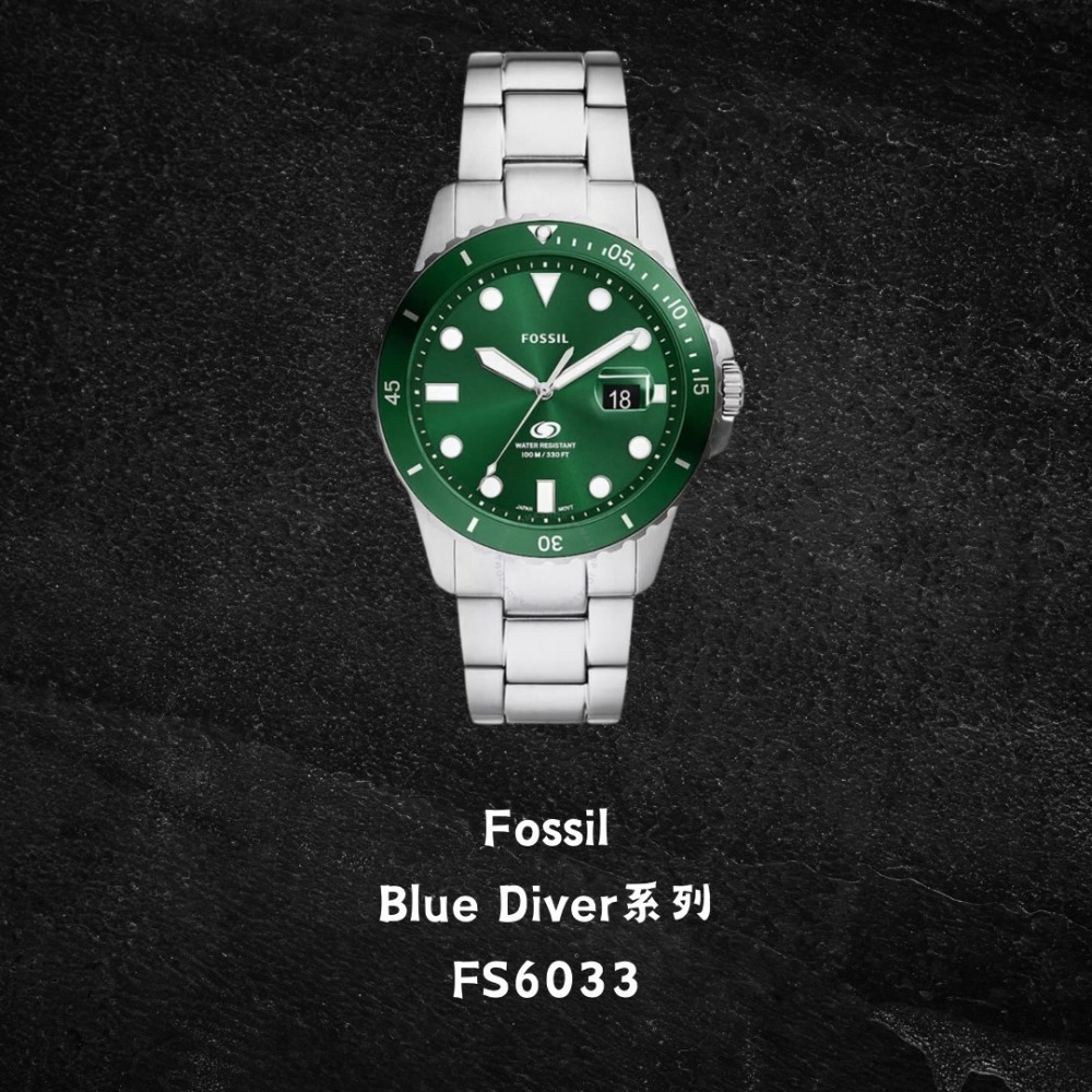 FOSSIL 水鬼 BLUE  DIVER  潛水錶 石英錶-細節圖5