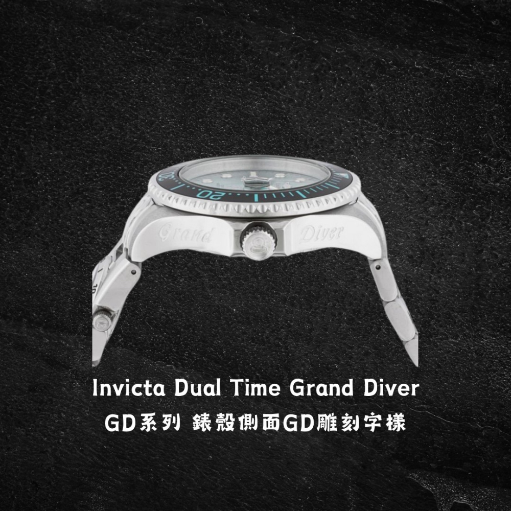 英威塔 雙時區 水鬼 機械錶 Invicta Grand Diver 開背簍空-細節圖7