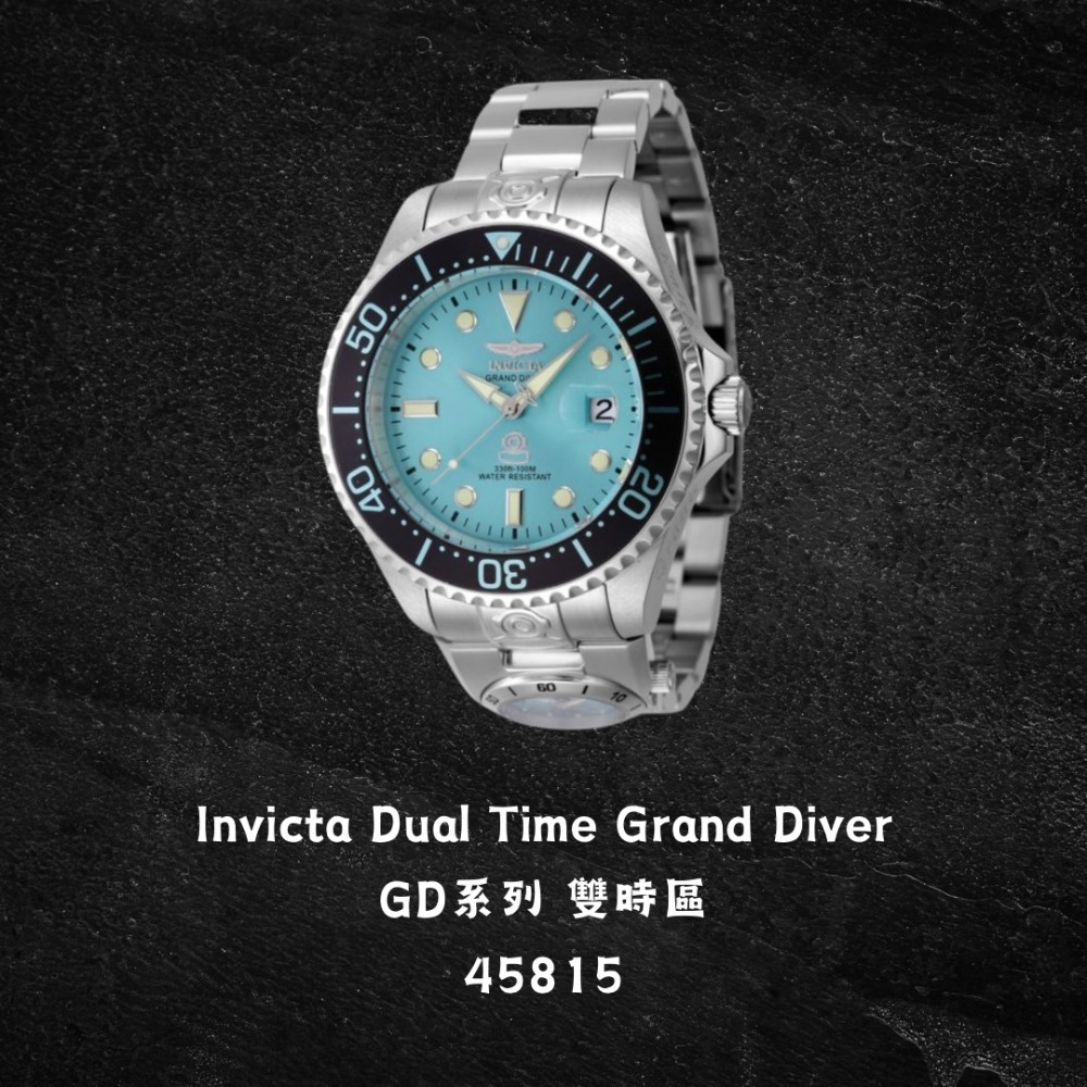 英威塔 雙時區 水鬼 機械錶 Invicta Grand Diver 開背簍空-規格圖8