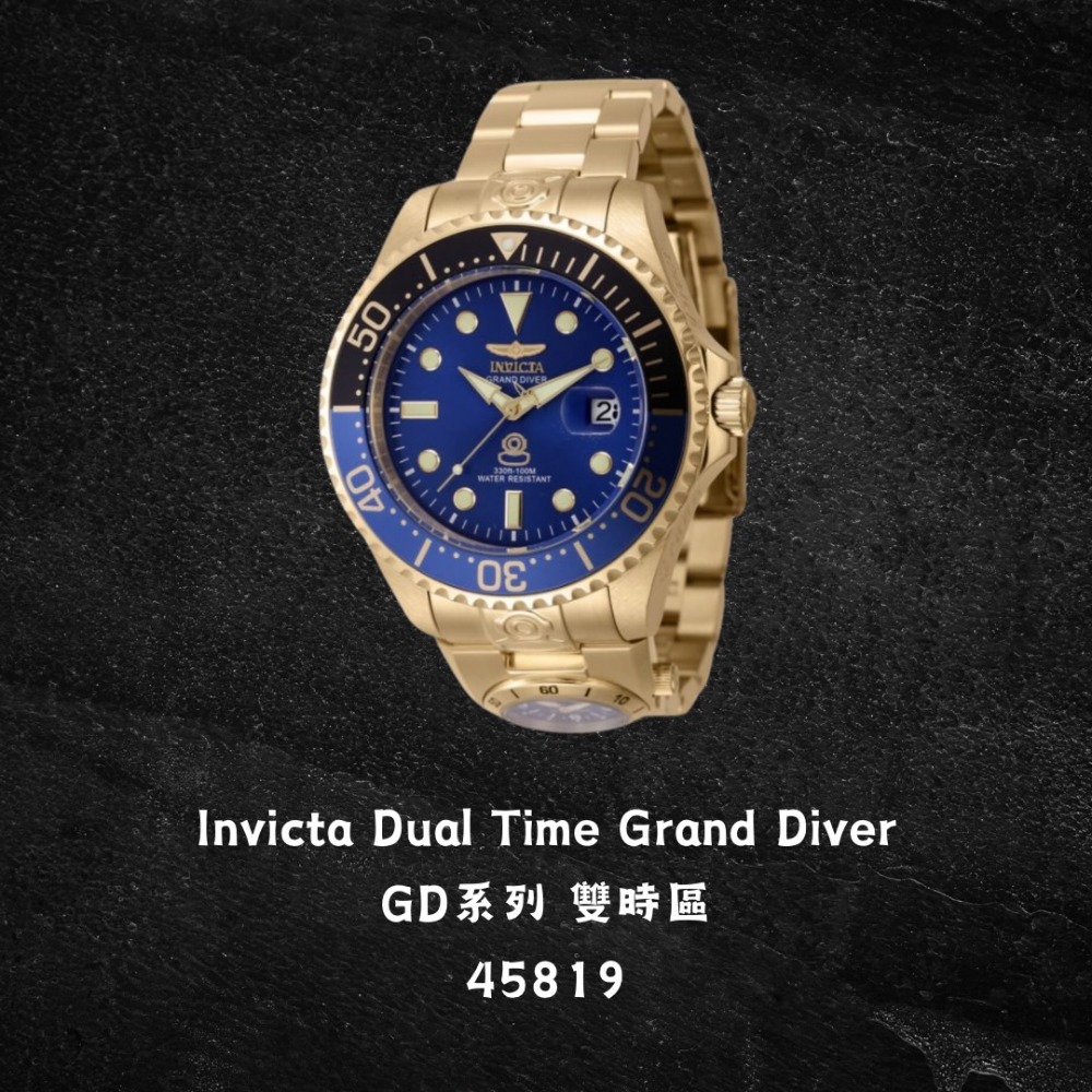 英威塔 雙時區 水鬼 機械錶 Invicta Grand Diver 開背簍空-規格圖4