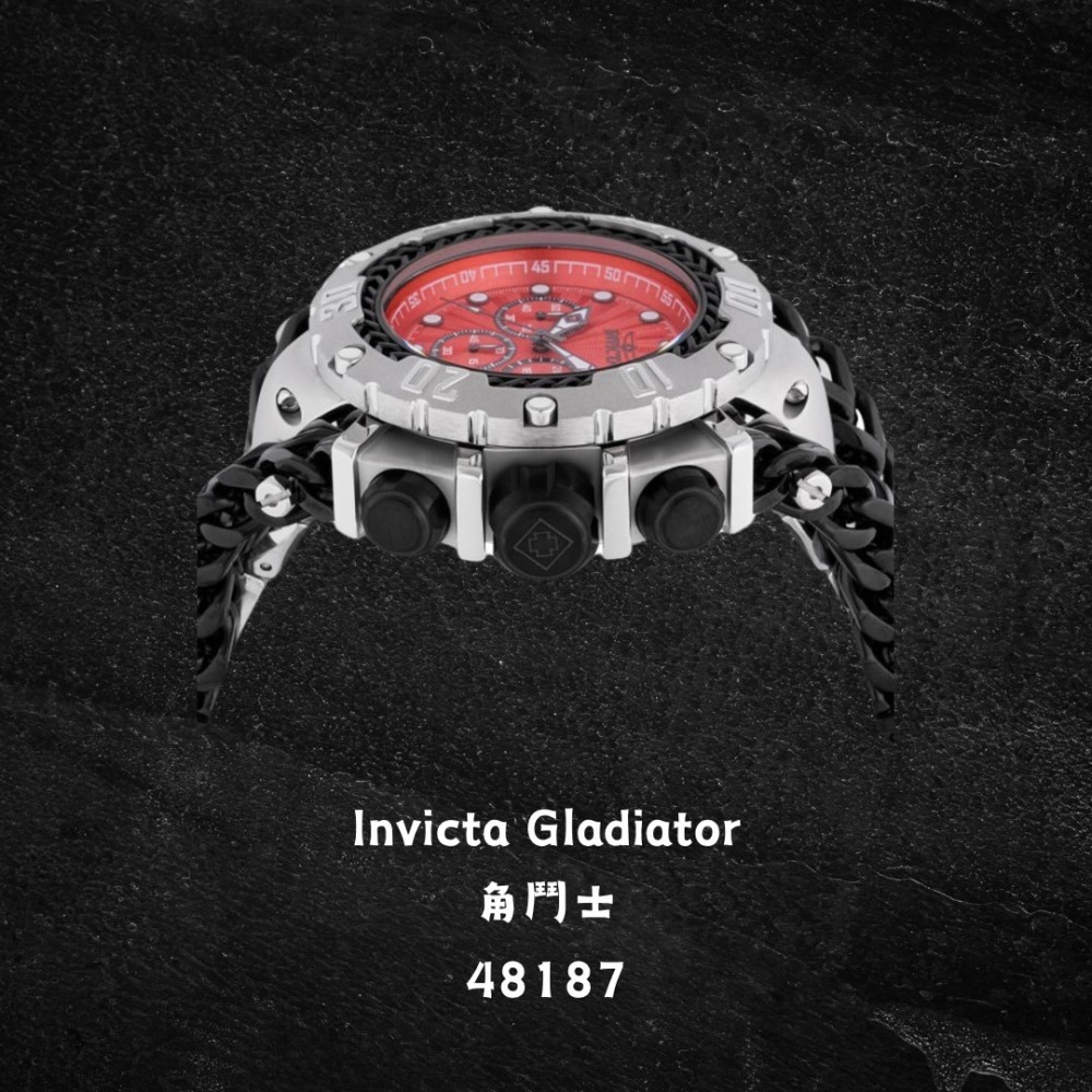 英威塔 角鬥士系列  Gladiator 石英 鋼帶錶-細節圖2
