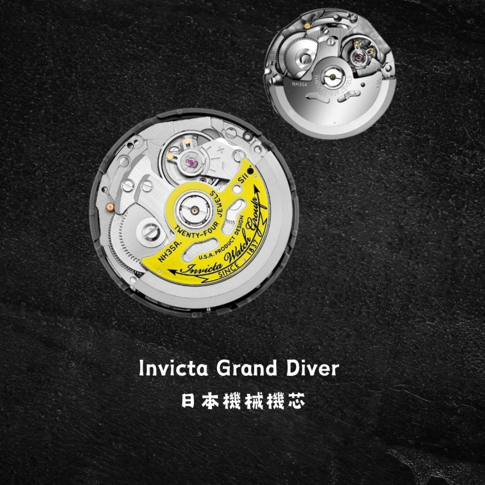英威塔 Invicta Pro Diver 專業潛水員 機械錶 開背簍空設計 隕石錶盤設計-細節圖7