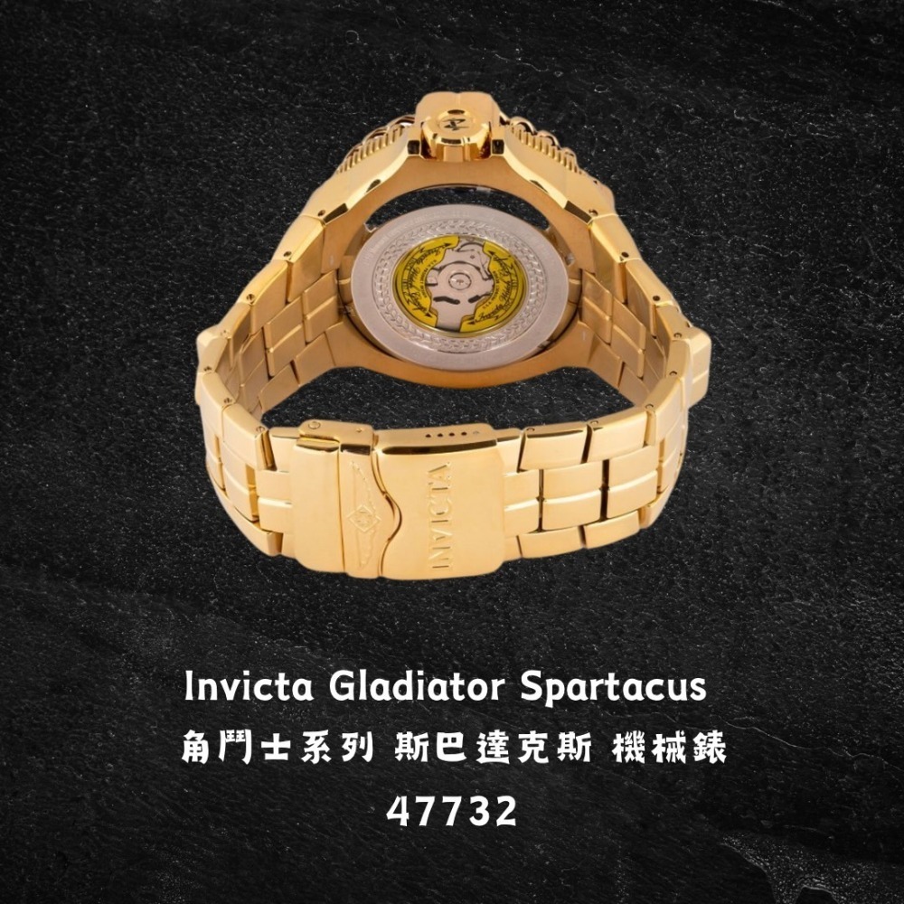 英威塔 角鬥士 斯巴達克斯 Invicta Gladiator Spartacus 機械錶 錶殼錶帶帶有鋼索鏈條設計-細節圖6