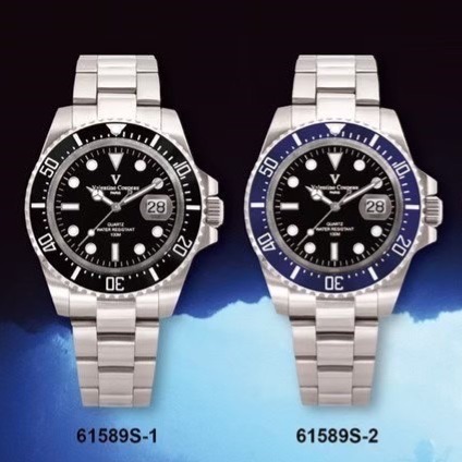 范倫鐵諾古柏 valentino coupeau  范倫鐵諾 古柏 水鬼腕錶 石英錶 潛水錶-細節圖2