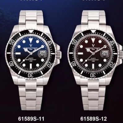 范倫鐵諾古柏 valentino coupeau  范倫鐵諾 古柏 水鬼腕錶 石英錶 潛水錶-細節圖7