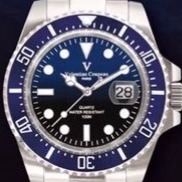 范倫鐵諾古柏 valentino coupeau  范倫鐵諾 古柏 水鬼腕錶 石英錶 潛水錶-規格圖8