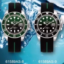 范倫鐵諾古柏 valentino coupeau  范倫鐵諾 古柏 矽膠水鬼腕錶 石英錶 潛水錶-細節圖4