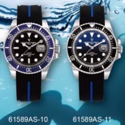 范倫鐵諾古柏 valentino coupeau  范倫鐵諾 古柏 矽膠水鬼腕錶 石英錶 潛水錶-細節圖5