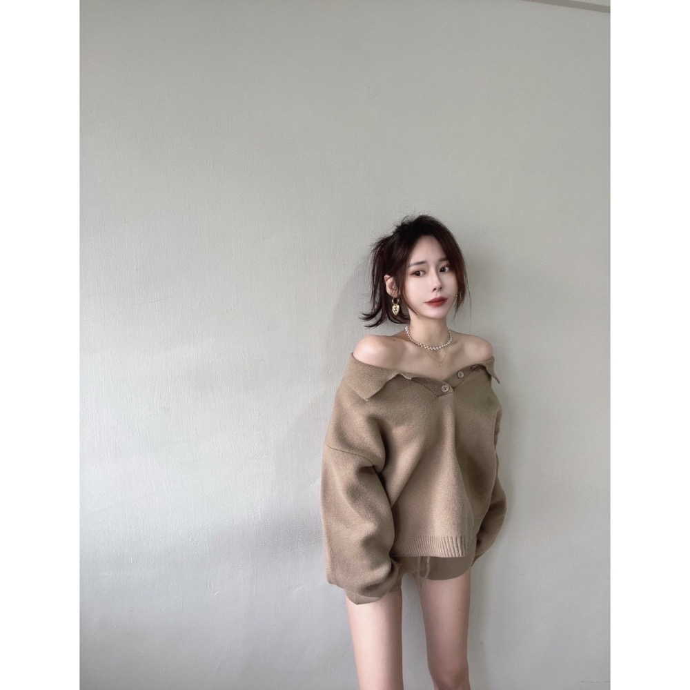 質感女孩｜厚磅翻領套裝-規格圖7