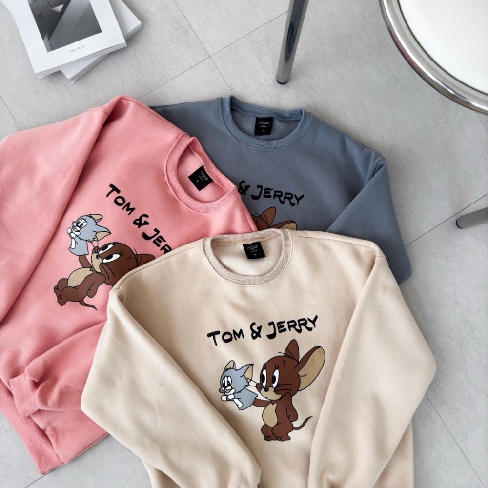 傑瑞湯姆｜布偶戲印花大學T-細節圖2