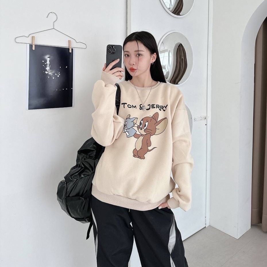 傑瑞湯姆｜布偶戲印花大學T-細節圖5