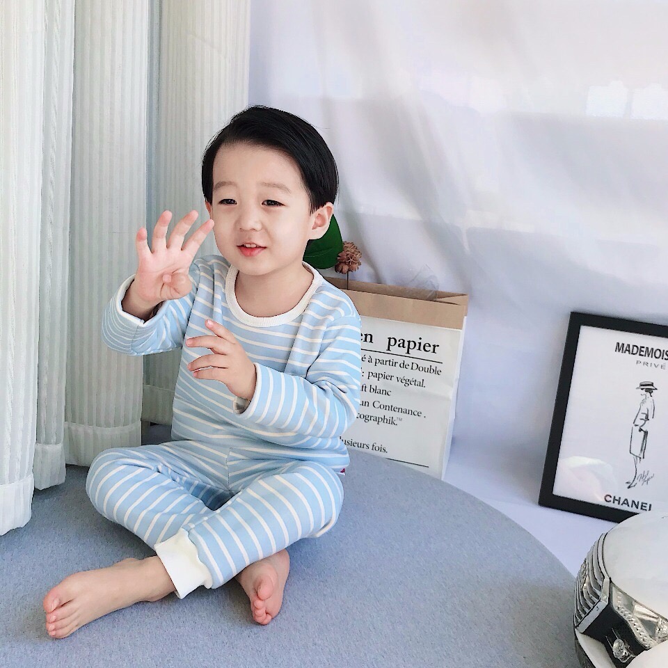 條紋素色薄絨套裝-規格圖8