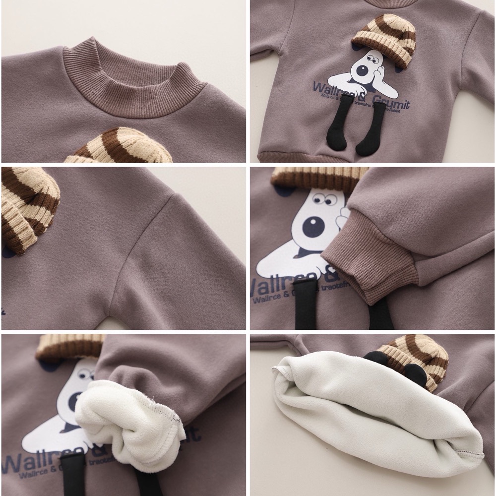 帽子狗狗加厚套裝-細節圖3