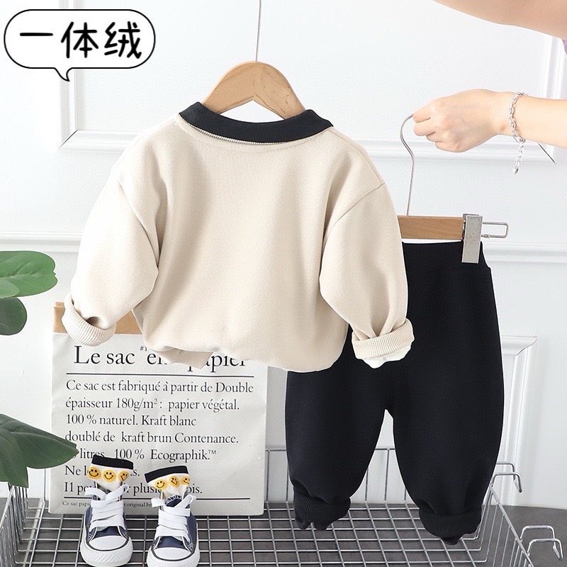 A字翻領加厚套裝-細節圖2