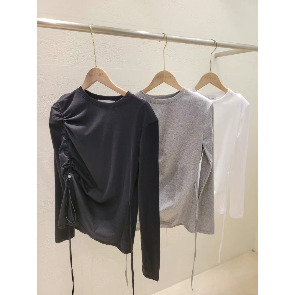 🇰🇷東大門-抽繩簡約質感上衣-細節圖2