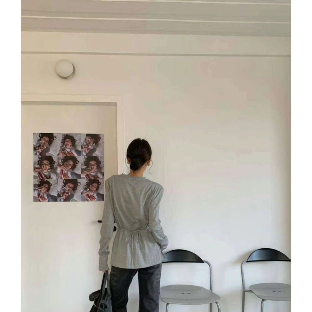 🇰🇷東大門-抽繩簡約質感上衣-細節圖5