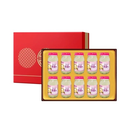 華齊堂Q嫩彈珍珠粉燕窩飲禮盒 (60ml/10入/盒) 燕窩禮盒 燕窩飲 美顏飲 雪燕窩 頂級燕窩 華齊堂燕窩 珍珠粉-規格圖2
