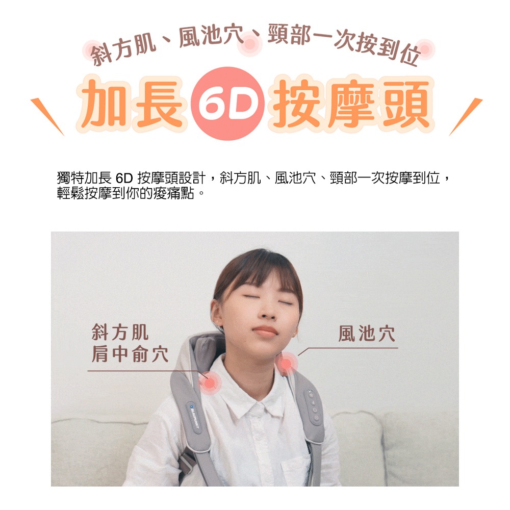 德國BLAUPUNKT 不求人無線肩頸按摩器 BPB-M19BU 按摩 肩頸按摩-細節圖2