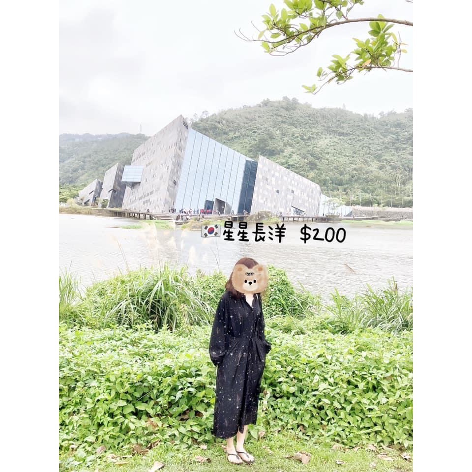 Shriny Yang黑五BLACKFRIDAY絨面翻領襯衫Copiner黑色星空洋裝淺藍牛仔襯衫洋-細節圖4