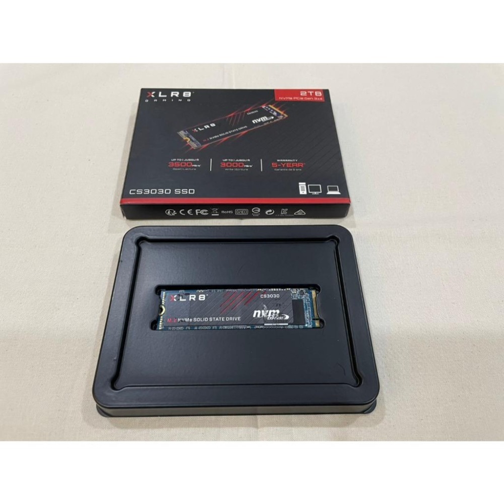 M.2｜2TB｜必恩威PNY｜CS3030｜NVMe｜獨立Dram｜TLC顆粒｜SSD｜固態硬碟｜健康度98%-細節圖2