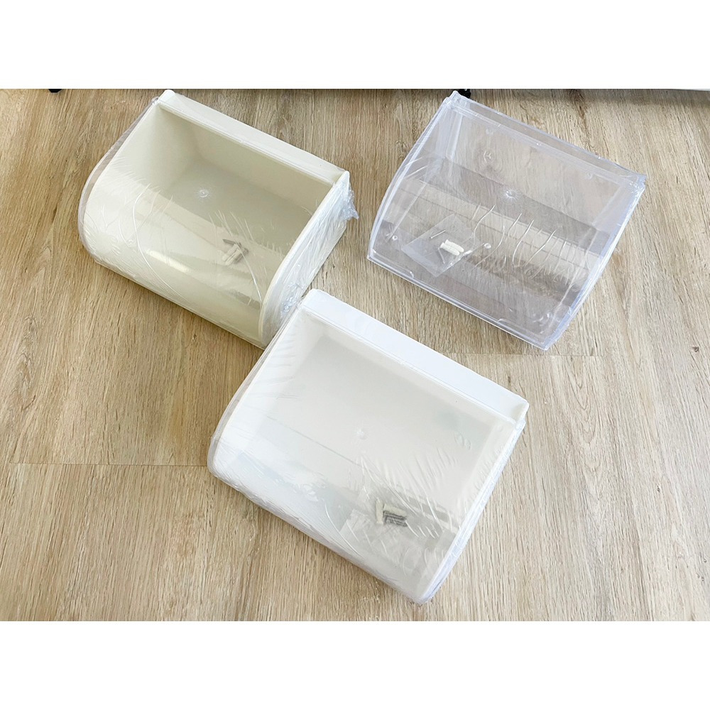 YC-603 掀蓋式 平板衛生紙 衛生紙盒 衛生紙架 (白色、象牙色) 套房民宿適用 24x21x12 cm-細節圖3