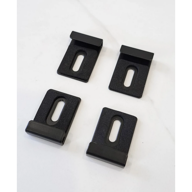 鏡夾 304不鏽鋼 不銹鋼 黑色 白色 玻璃鏡子架 固定 鏡扣 鏡夾 鏡托 適用5mm厚玻璃-細節圖3