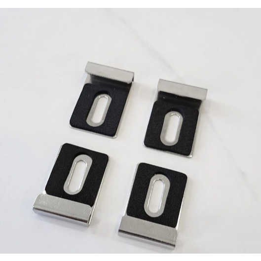 鏡夾 304不鏽鋼 不銹鋼 黑色 白色 玻璃鏡子架 固定 鏡扣 鏡夾 鏡托 適用5mm厚玻璃-規格圖5