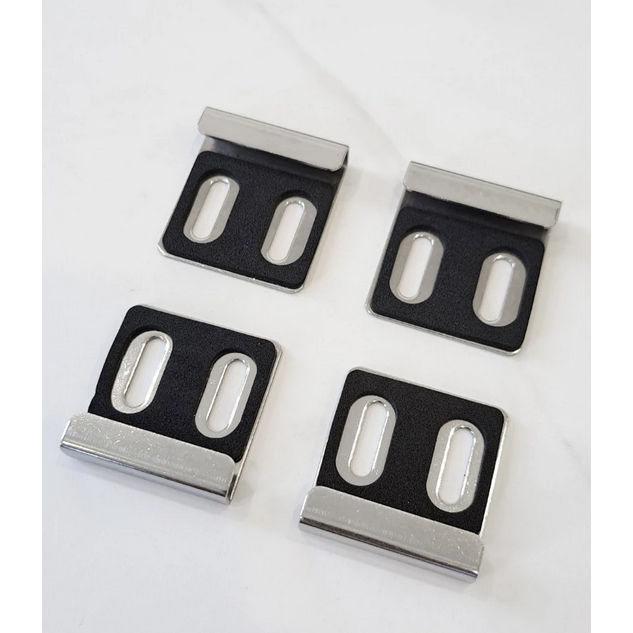 鏡夾 304不鏽鋼 不銹鋼 黑色 白色 玻璃鏡子架 固定 鏡扣 鏡夾 鏡托 適用5mm厚玻璃-規格圖5