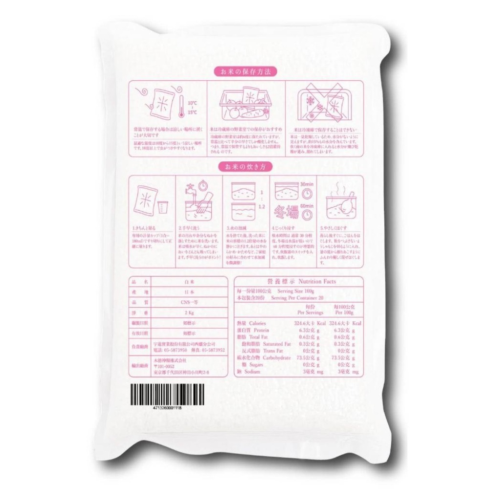 一生必吃！正式管道引入銷售！日本進口-長野越光米2KG 最高品質！( 店到店一單上限2包）-細節圖2