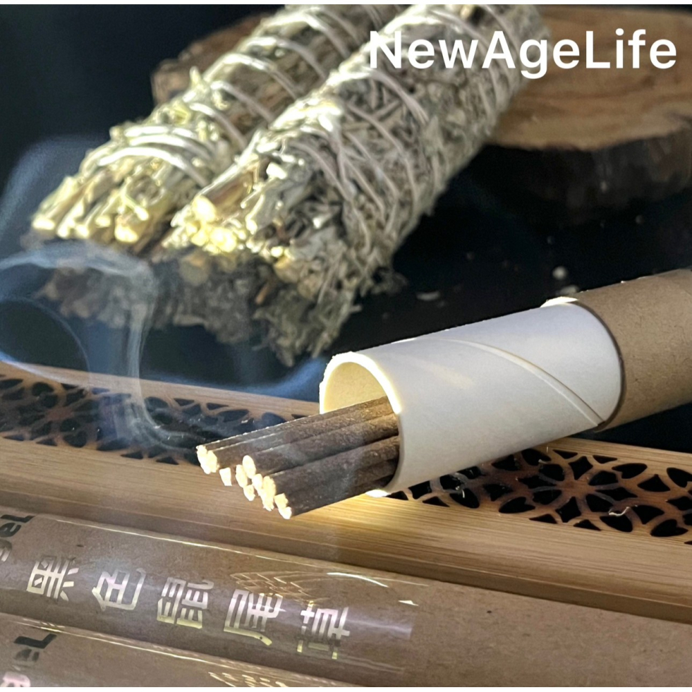 【NewAgeLife】 白色鼠尾草 藍色鼠尾草 黑色鼠尾草 秘魯聖木 淨化 線香 臥香 香 淨化水晶 消磁水晶 水晶-細節圖4
