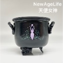 【NewAgeLife】 生命之花 生命之樹 天使女神 五角星 鐵製大鍋 白鼠尾草 碳餅 樹脂 香爐 鐵鍋 薰香爐-規格圖5