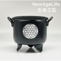 【NewAgeLife】 生命之花 生命之樹 天使女神 五角星 鐵製大鍋 白鼠尾草 碳餅 樹脂 香爐 鐵鍋 薰香爐-規格圖5