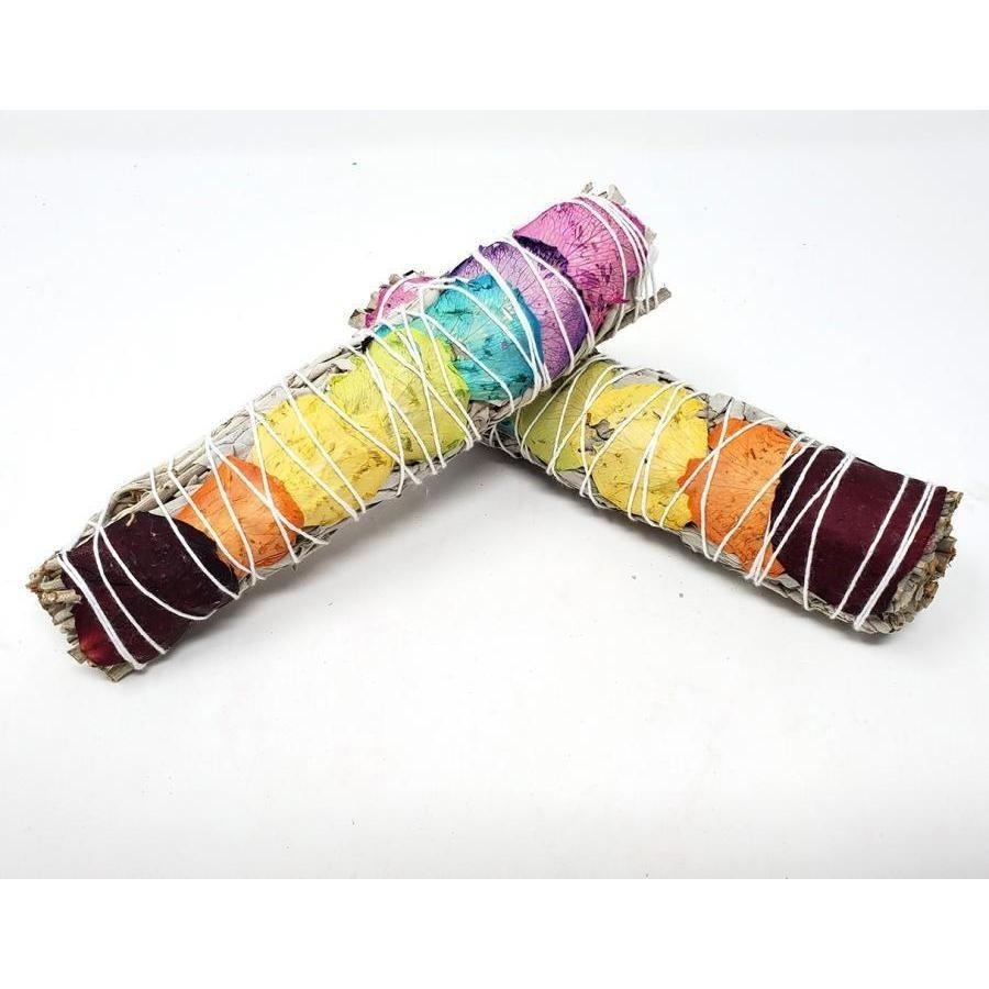 【𝐍𝐞𝐰𝐀𝐠𝐞𝐋𝐢𝐟𝐞】花系列 七脈輪鼠尾草白色鼠尾草 麥桿菊 淨化 鼠尾草 水晶 占卜 塔羅牌 花-細節圖2