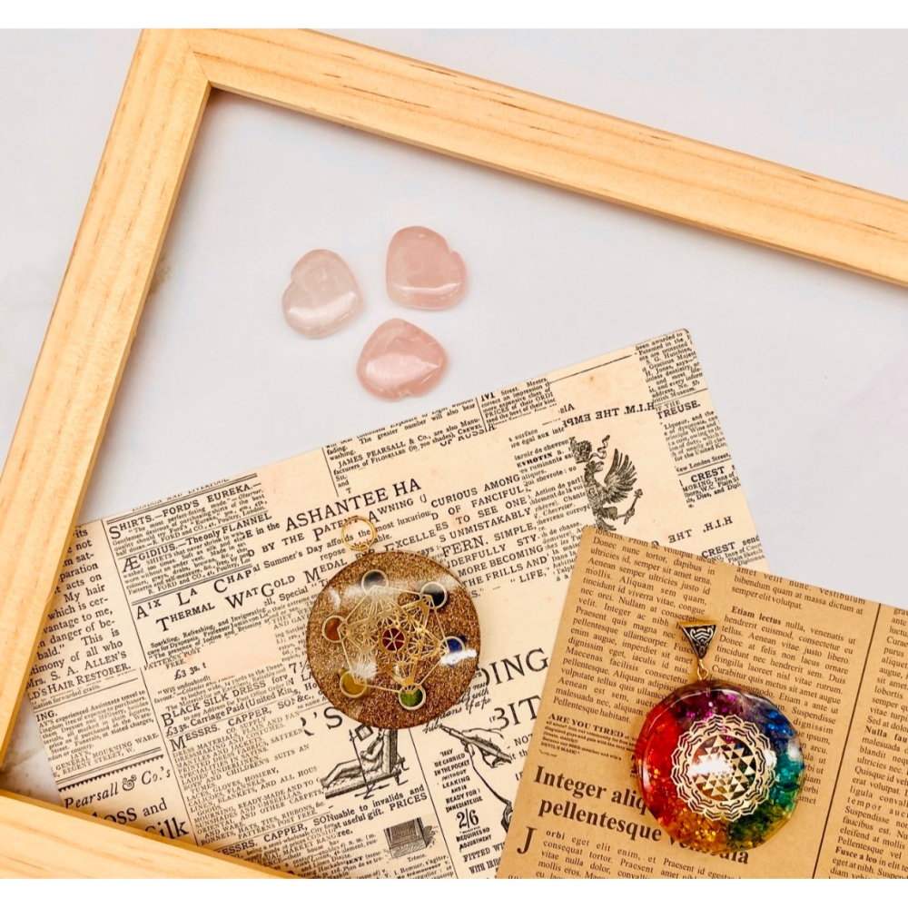 【NewAgeLife】 生命之花 荷魯斯之眼 大天使麥達昶 七脈輪 奧剛水晶 能量盤 擺件 手工製品 水晶 奧剛 淨化-細節圖8