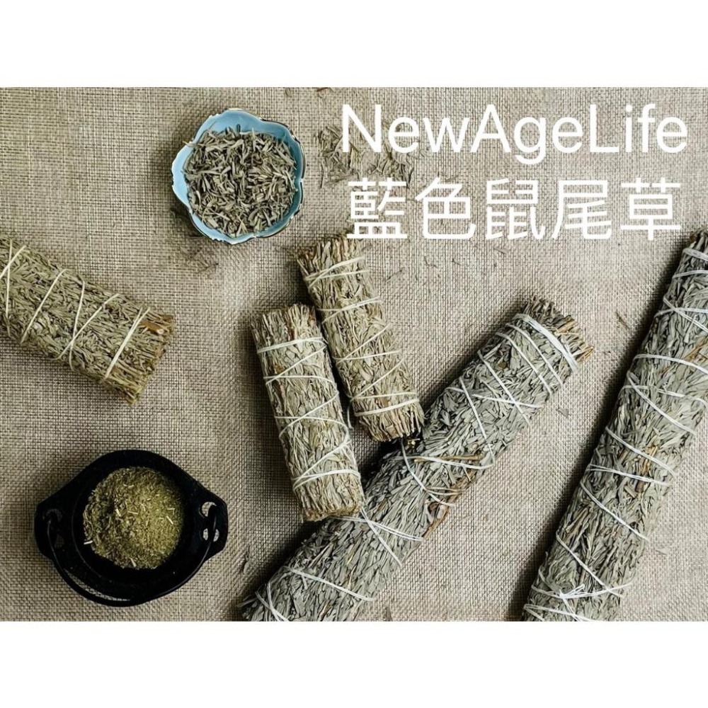 【NewAgeLife】 藍色鼠尾草 招財 脈輪 水晶 鼠尾草淨化 鼠尾草 水晶淨化 冥想 補財庫 能量 消磁水晶-細節圖3