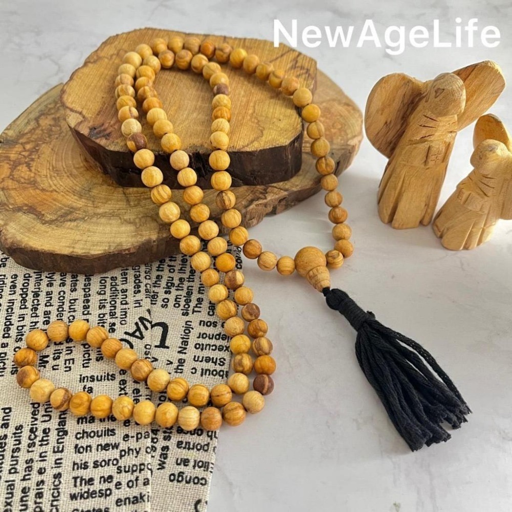 𝐍𝐞𝐰𝐀𝐠𝐞𝐋𝐢𝐟𝐞 秘魯聖木 念珠 手珠 108顆 Palo Santo 聖木 能量 運氣 保護 避邪-細節圖3