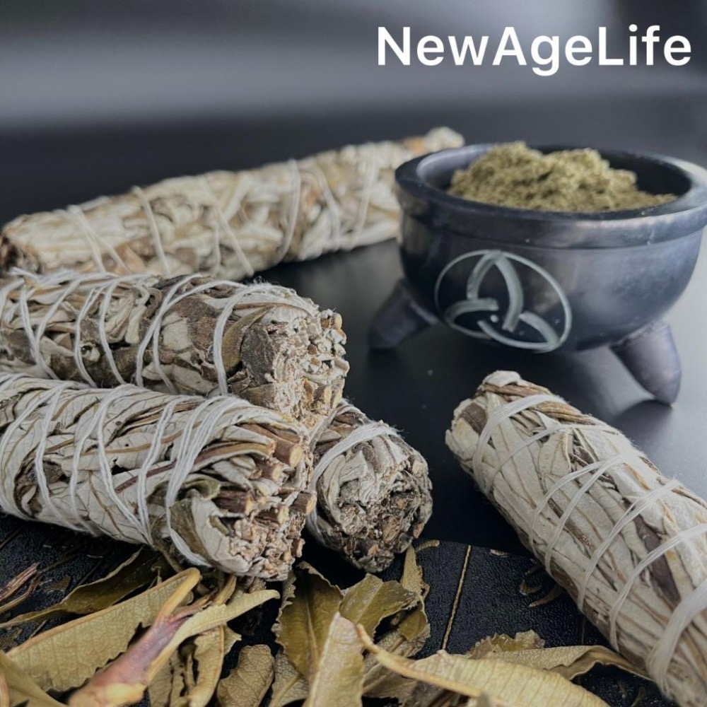 療癒 【NewAgeLife】 印地安聖草 北美聖草  鼠尾草粉 鼠尾草 脈輪 淨化 能量  白色鼠尾草 草本 香 心靈-細節圖2