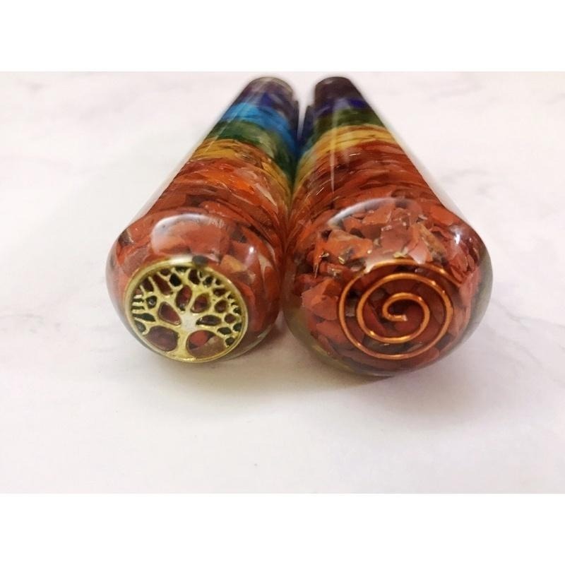 【NewAgeLife】 究極奧剛 能量棒 螺旋能量 生命之樹 奧剛水晶 七脈輪魔杖 擺件 平衡脈輪 能量 水晶 魔杖-細節圖2