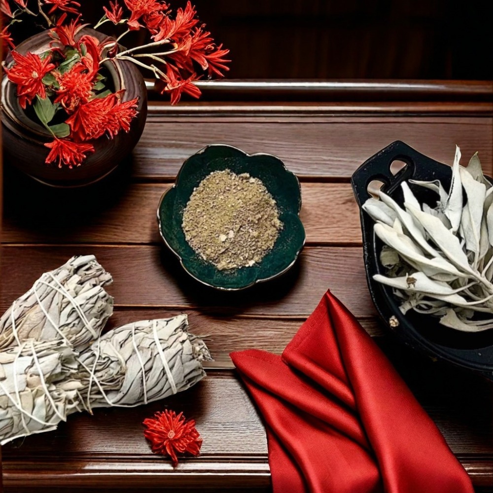 【NewAgeLife】 淨化香草粉 【白色鼠尾草】 藍色鼠尾草 雪松 杜松 黑色鼠尾草 鼠尾淨化 淨化磁場 香草粉-細節圖4