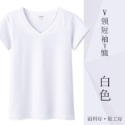 【棉質系列】女 短袖 T恤 V領 素色 内搭 外穿【柔依衣坊 ZoeShop】C25-CD19T701Y-規格圖11